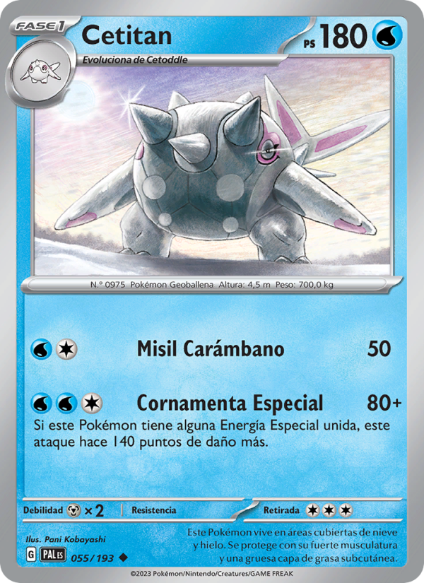 Cetitan 055 — Evoluciones en Paldea (Spanish Pokémon TCG card)