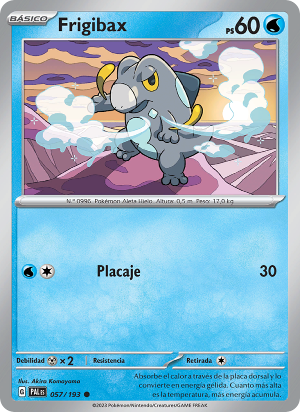 Frigibax 057 — Evoluciones en Paldea (Spanish Pokémon TCG card)