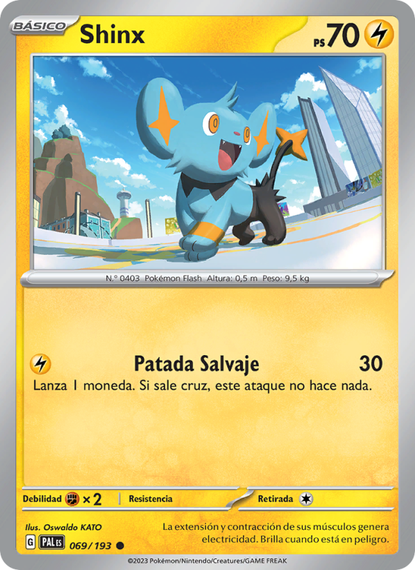 Shinx 069 — Evoluciones en Paldea (Spanish Pokémon TCG card)