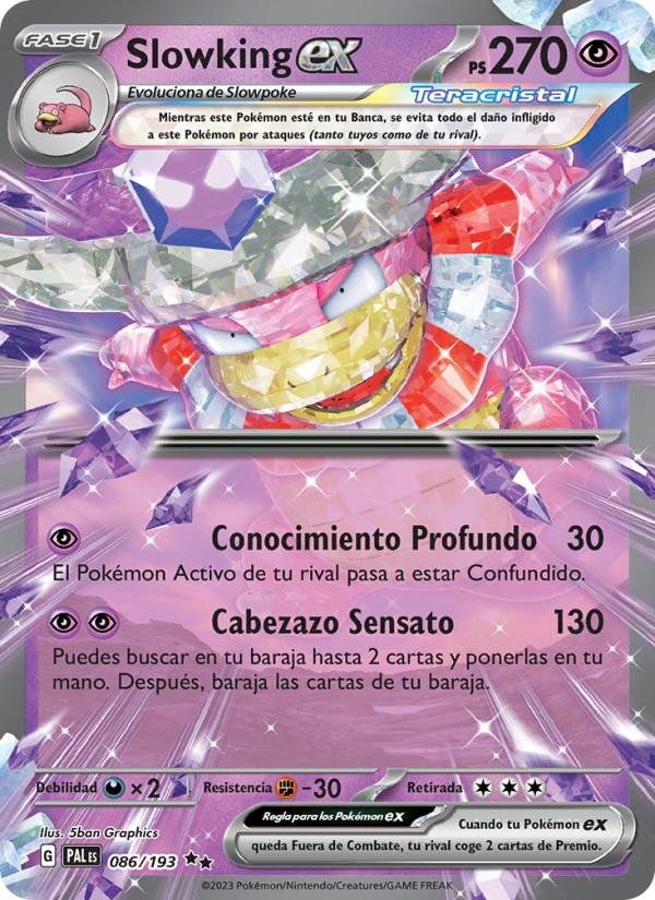 Slowking ex 086 — Evoluciones en Paldea (Spanish Pokémon TCG card)
