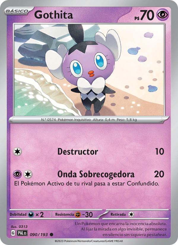 Gothita 090 — Evoluciones en Paldea (Spanish Pokémon TCG card)