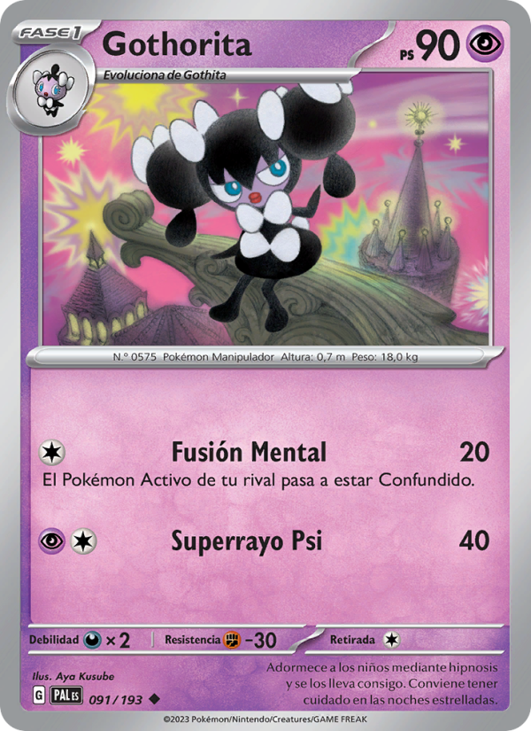 Gothorita 091 — Evoluciones en Paldea (Spanish Pokémon TCG card)