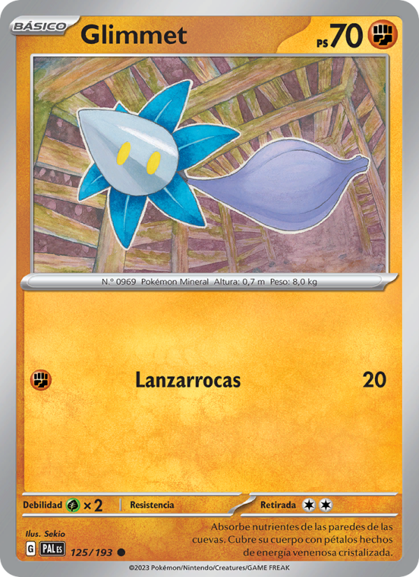 Glimmet 125 — Evoluciones en Paldea (Spanish Pokémon TCG card)