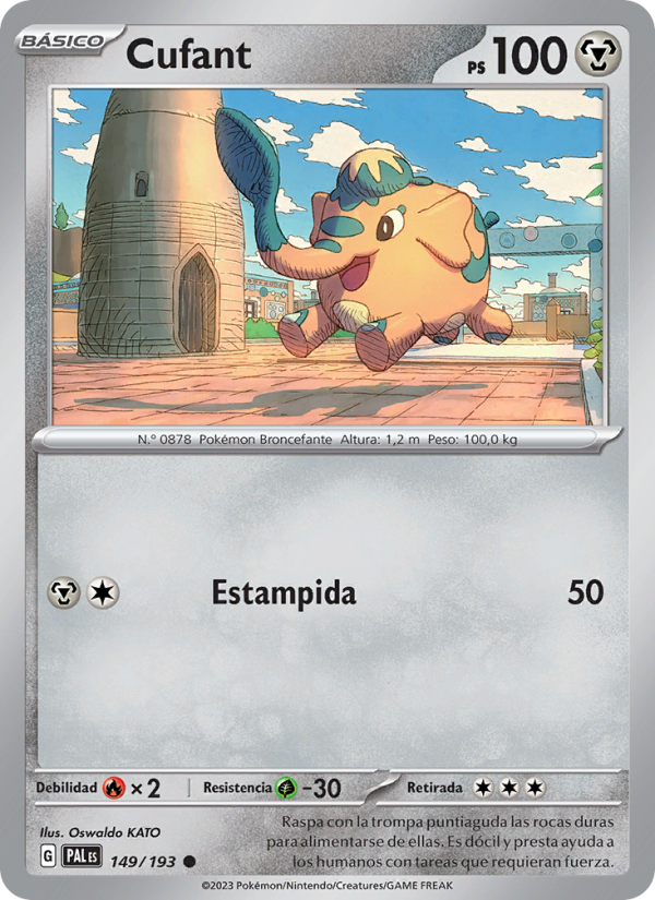 Cufant 149 — Evoluciones en Paldea (Spanish Pokémon TCG card)