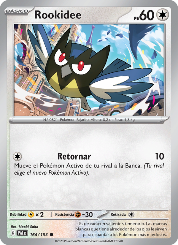 Rookidee 164 — Evoluciones en Paldea (Spanish Pokémon TCG card)