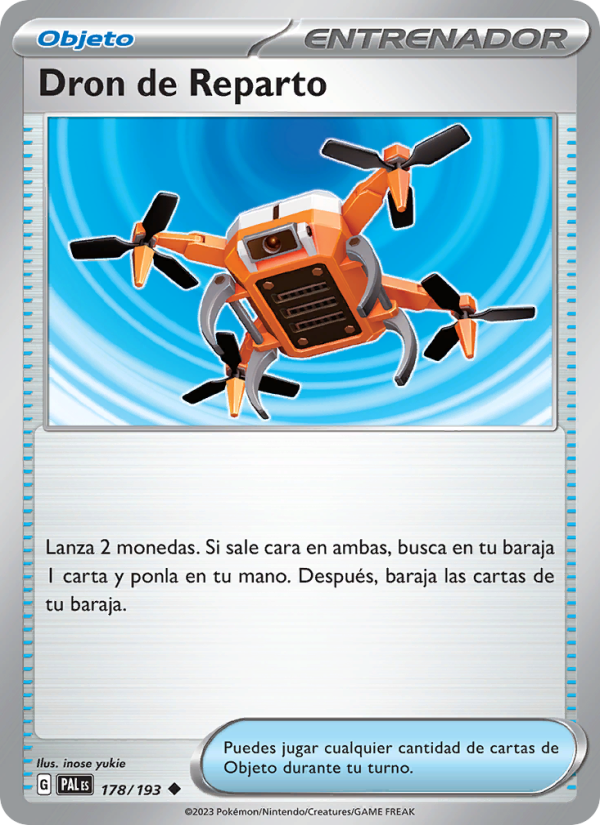 Dron de Reparto 178 — Evoluciones en Paldea (Spanish Pokémon TCG card)