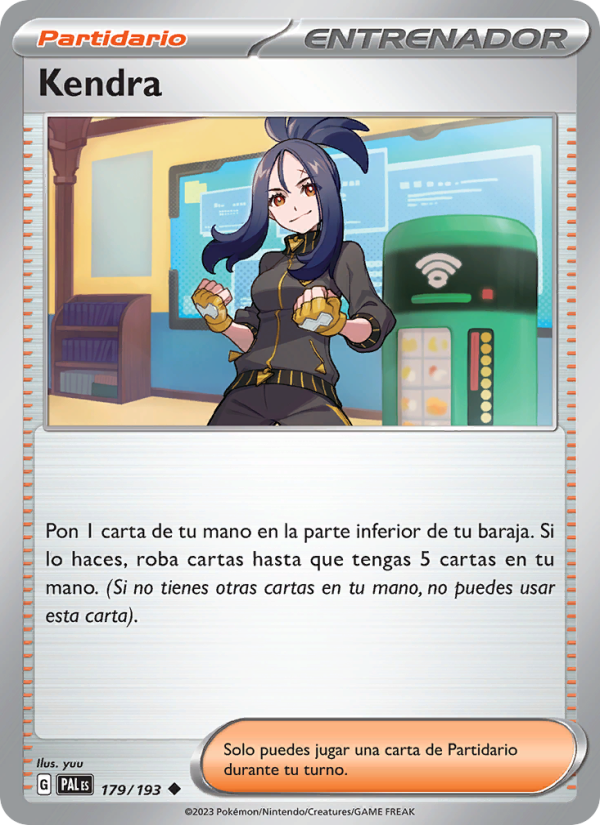 Kendra 179 — Evoluciones en Paldea (Spanish Pokémon TCG card)