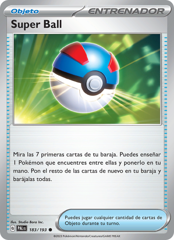 Super Ball 183 — Evoluciones en Paldea (Spanish Pokémon TCG card)