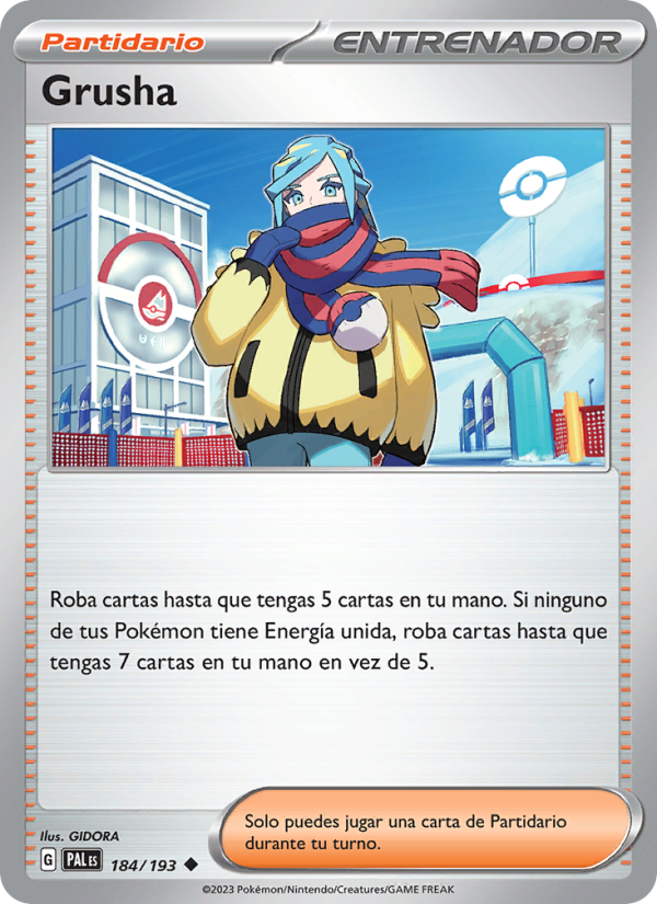 Grusha 184 — Evoluciones en Paldea (Spanish Pokémon TCG card)