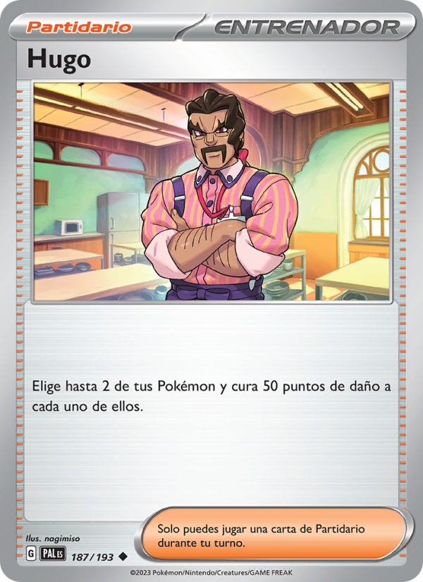 Hugo 187 — Evoluciones en Paldea (Spanish Pokémon TCG card)