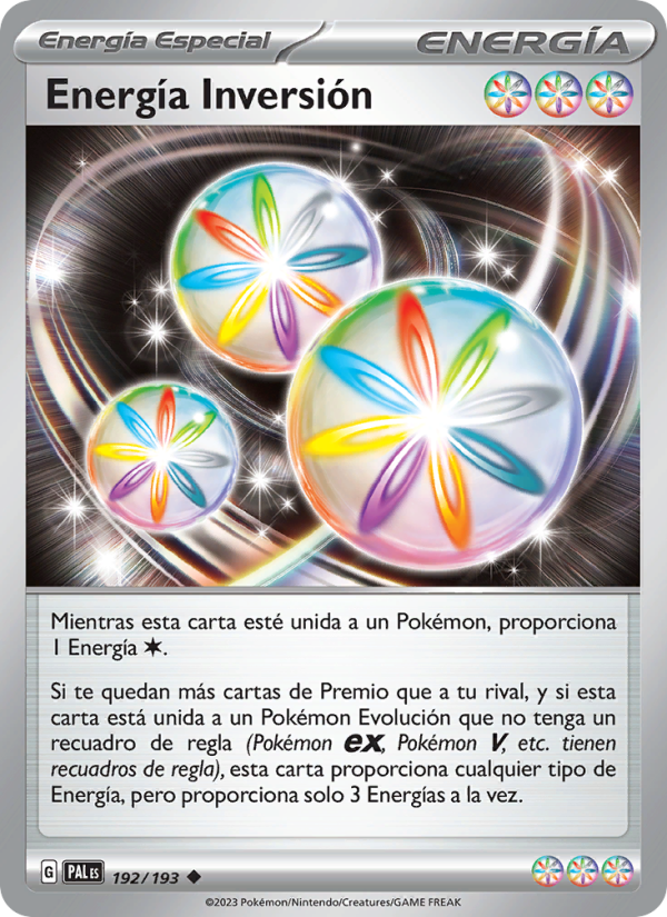 Energía Inversión 192 — Evoluciones en Paldea (Spanish Pokémon TCG card)