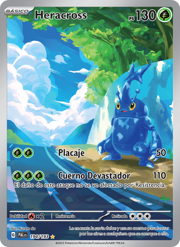 Heracross 194 — Evoluciones en Paldea (Spanish Pokémon TCG card)