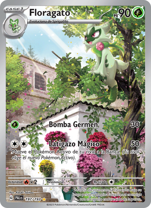 Floragato 197 — Evoluciones en Paldea (Spanish Pokémon TCG card)