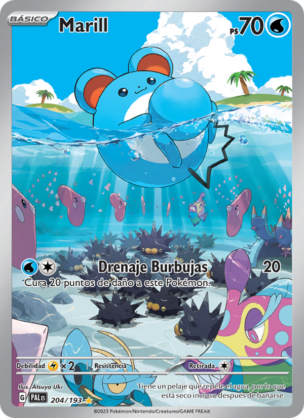 Marill 204 — Evoluciones en Paldea (Spanish Pokémon TCG card)