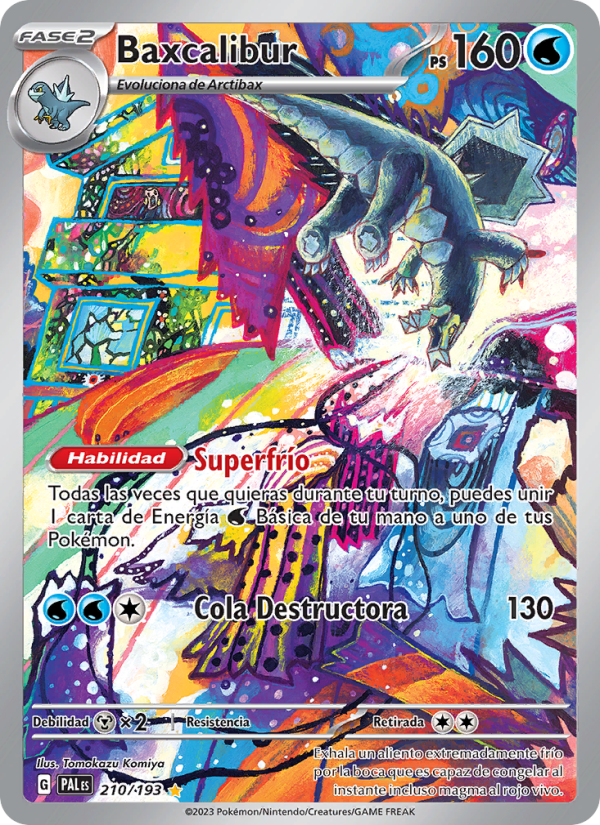 Baxcalibur 210 — Evoluciones en Paldea (Spanish Pokémon TCG card)