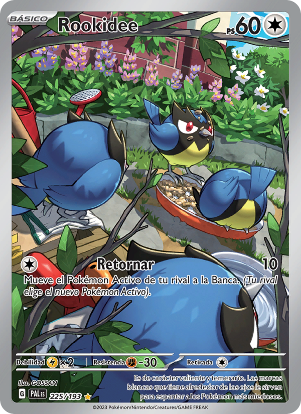 Rookidee 225 — Evoluciones en Paldea (Spanish Pokémon TCG card)
