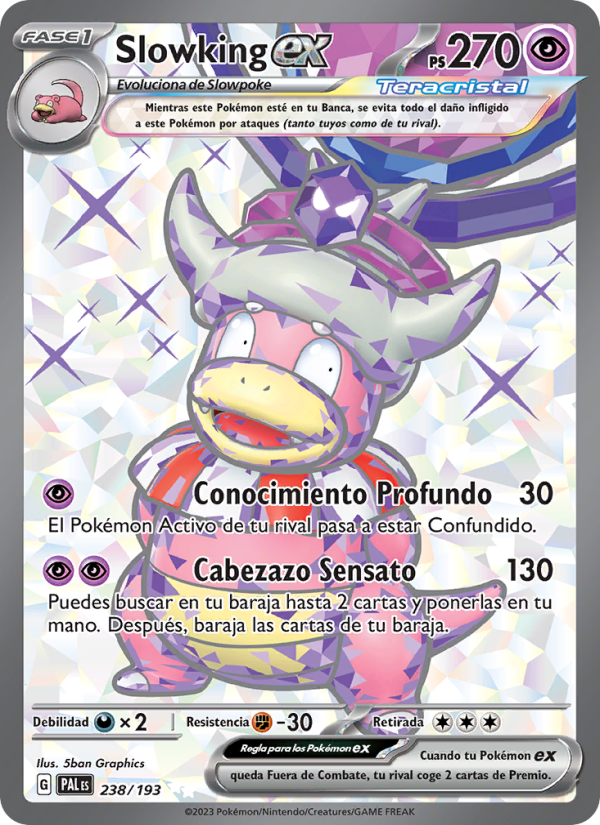 Slowking ex 238 — Evoluciones en Paldea (Spanish Pokémon TCG card)