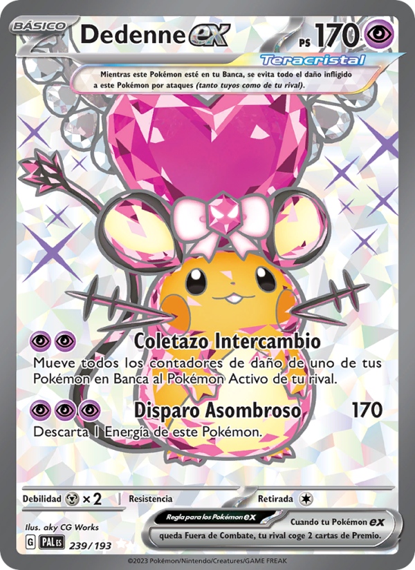 Dedenne ex 239 — Evoluciones en Paldea (Spanish Pokémon TCG card)