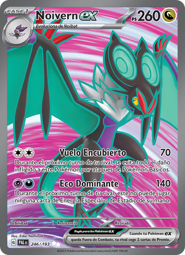 Noivern ex 246 — Evoluciones en Paldea (Spanish Pokémon TCG card)