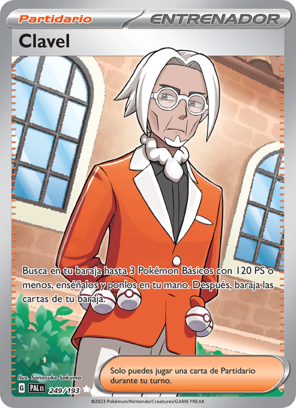 Clavel 249 — Evoluciones en Paldea (Spanish Pokémon TCG card)