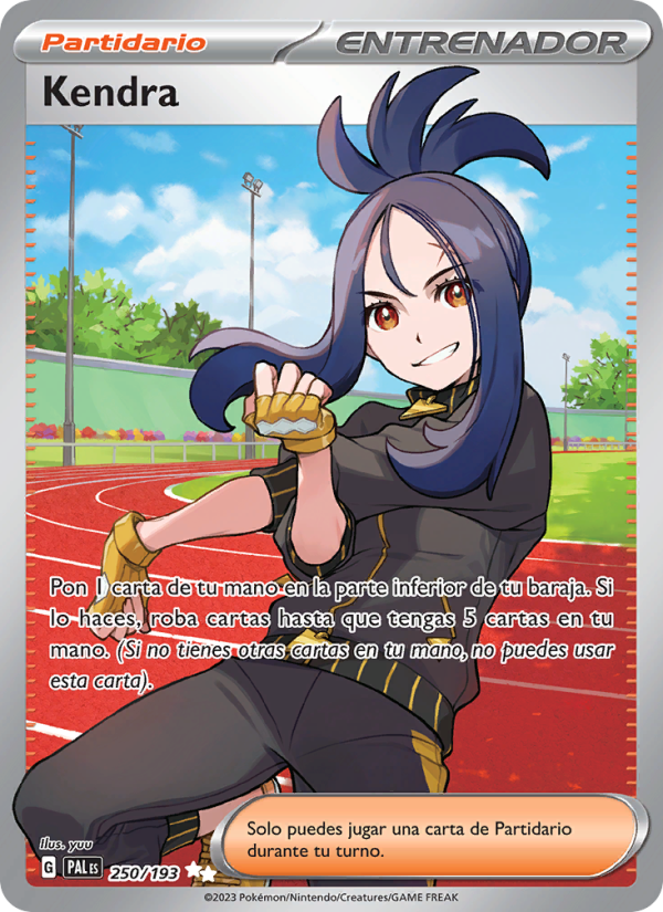 Kendra 250 — Evoluciones en Paldea (Spanish Pokémon TCG card)