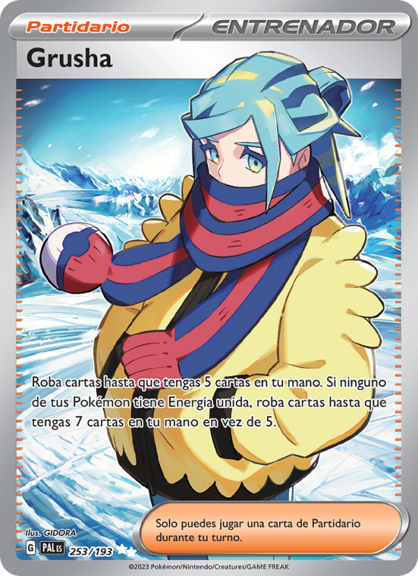 Grusha 253 — Evoluciones en Paldea (Spanish Pokémon TCG card)