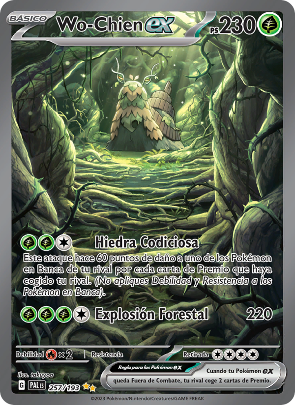 Wo-Chien ex 257 — Evoluciones en Paldea (Spanish Pokémon TCG card)