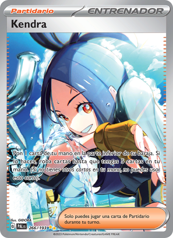 Kendra 266 — Evoluciones en Paldea (Spanish Pokémon TCG card)