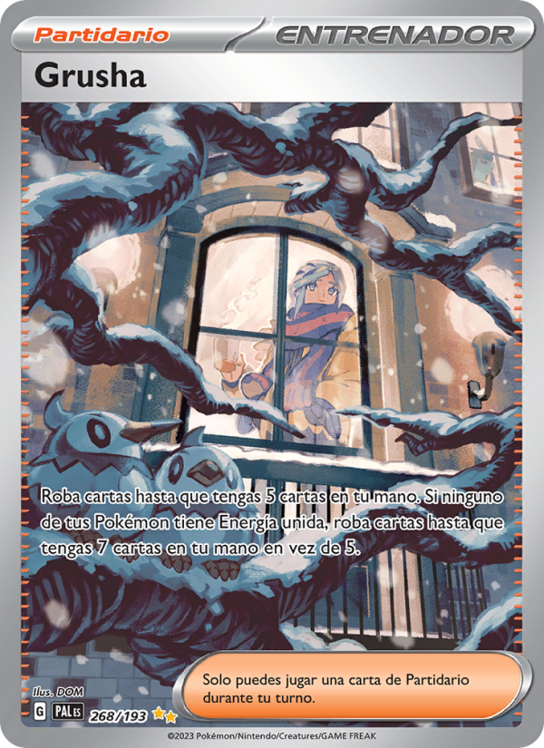 Grusha 268 — Evoluciones en Paldea (Spanish Pokémon TCG card)