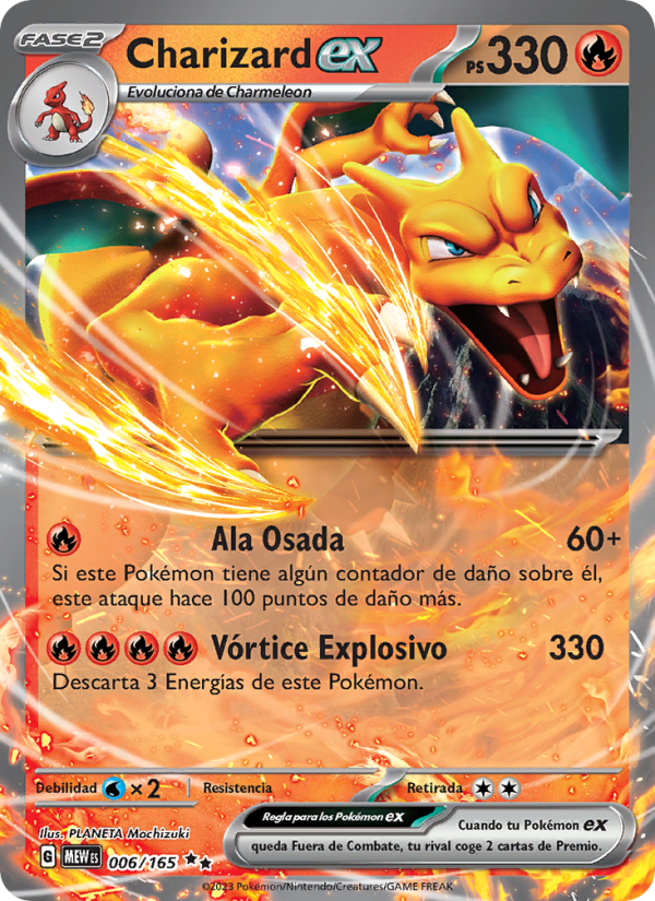 Charizard ex 006 — 151 (Spanish Pokémon TCG card)
