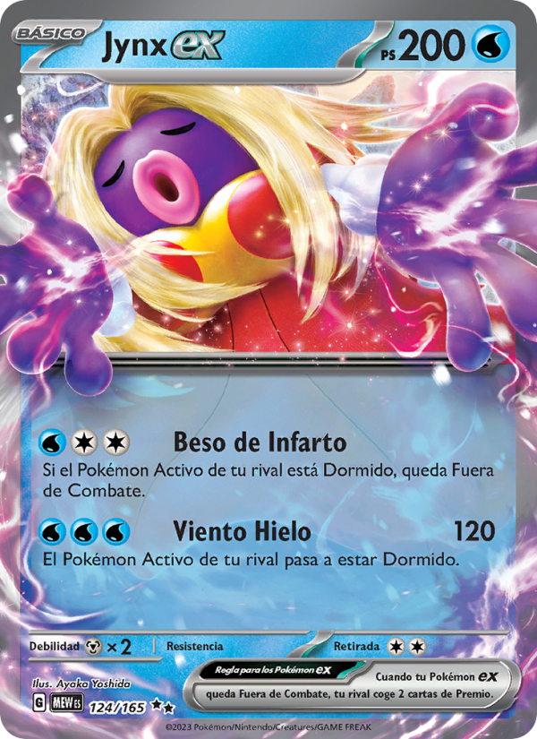 Jynx ex 124 — 151 (Spanish Pokémon TCG card)