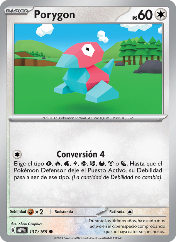 Porygon 137 — 151 (Spanish Pokémon TCG card)