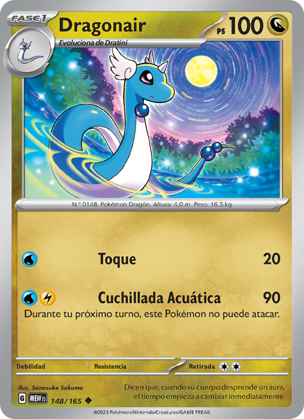 Dragonair 148 — 151 (Spanish Pokémon TCG card)