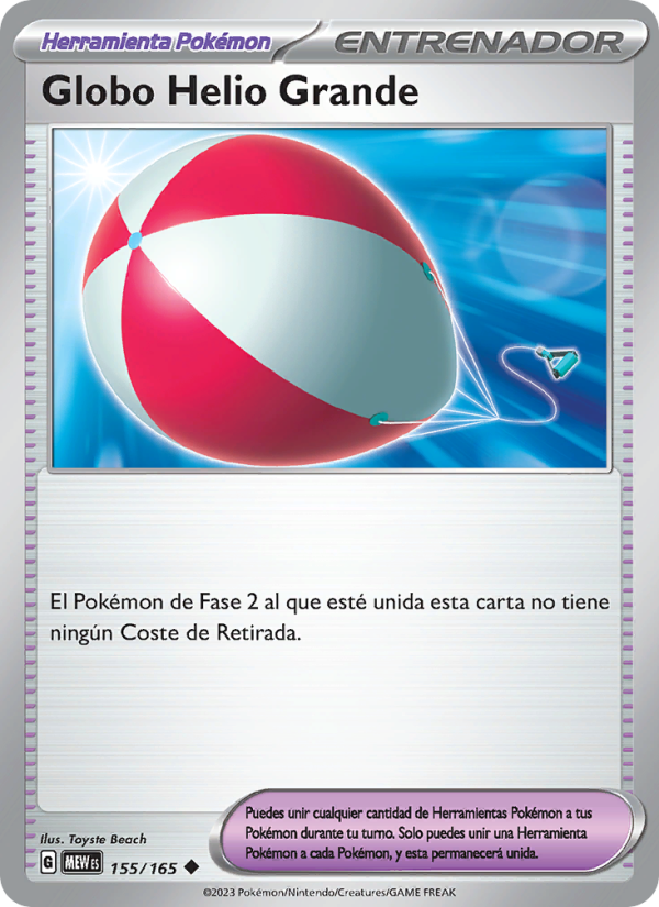 Globo Helio Grande 155 — 151 (Spanish Pokémon TCG card)