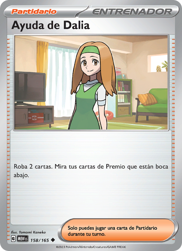 Ayuda de Dalia 158 — 151 (Spanish Pokémon TCG card)