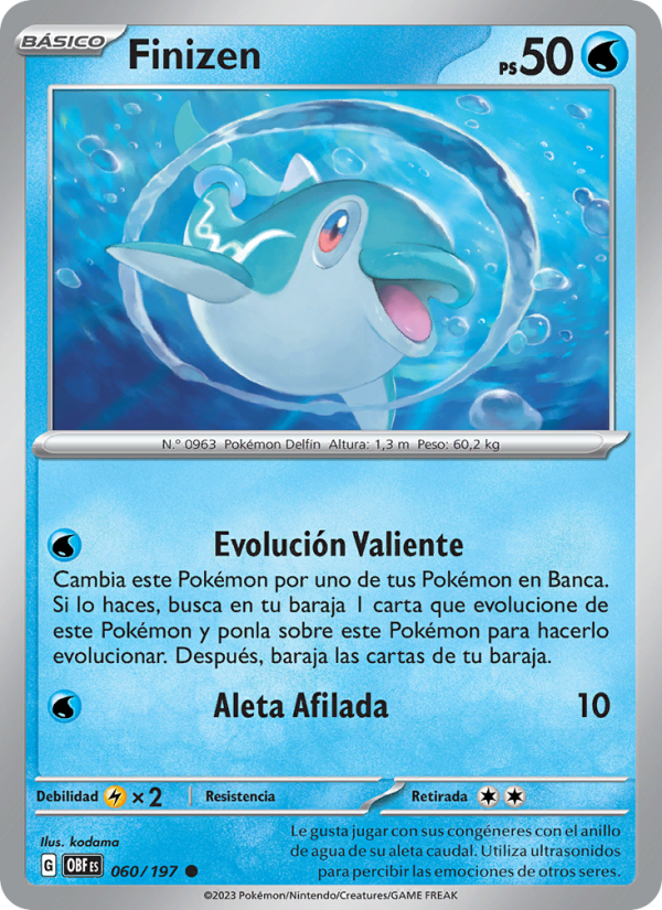 Finizen 060 — Llamas Obsidianas (Spanish Pokémon TCG card)