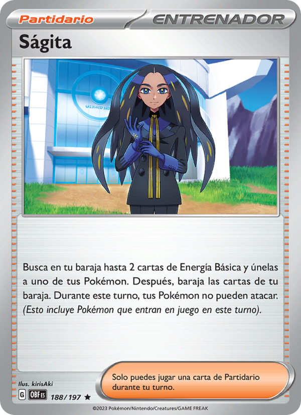 Ságita 188 — Llamas Obsidianas (Spanish Pokémon TCG card)
