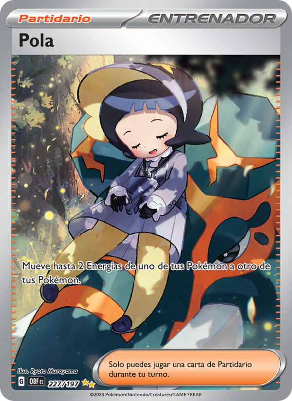 Pola 227 — Llamas Obsidianas (Spanish Pokémon TCG card)