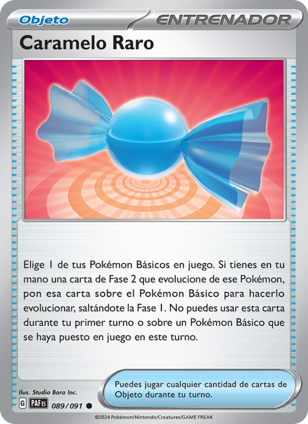 Caramelo Raro 089 — Destinos de Paldea (Spanish Pokémon TCG card)