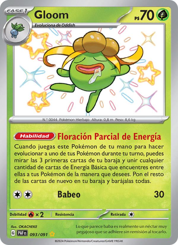 Gloom 093 — Destinos de Paldea (Spanish Pokémon TCG card)