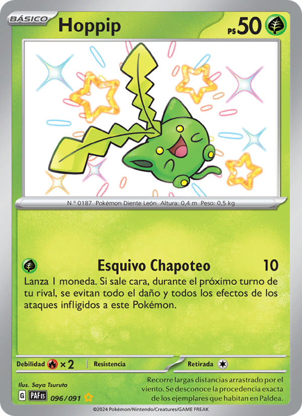 Hoppip 096 — Destinos de Paldea (Spanish Pokémon TCG card)