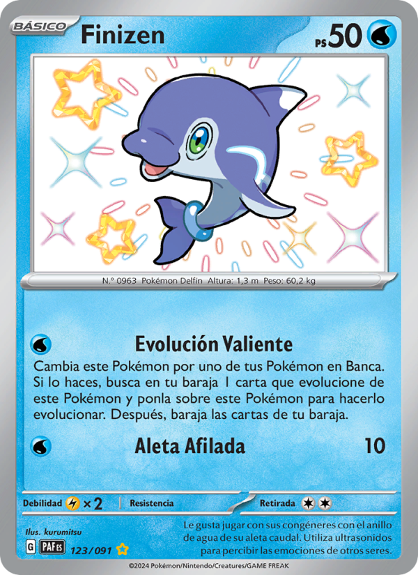 Finizen 123 — Destinos de Paldea (Spanish Pokémon TCG card)