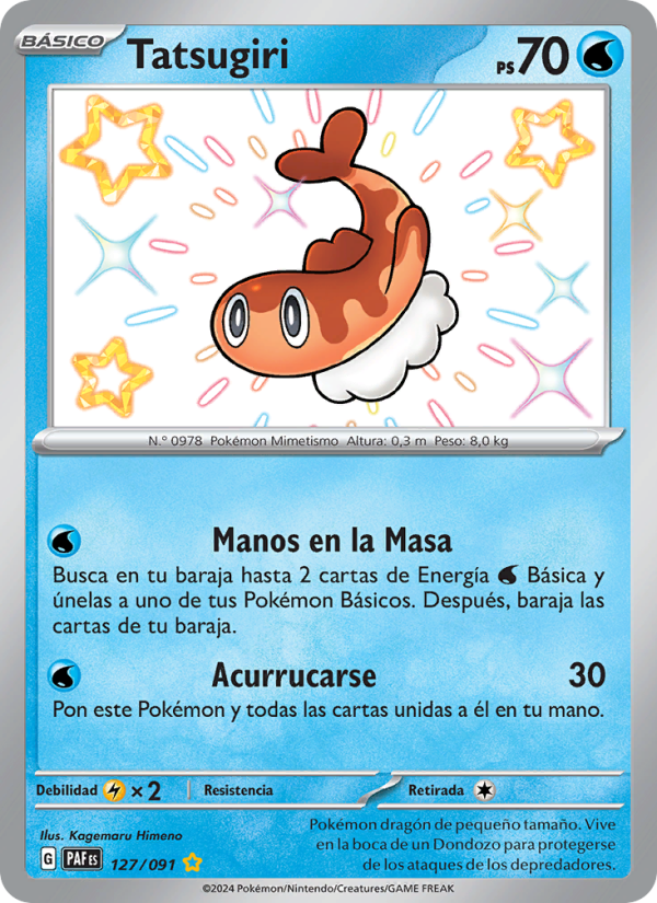 Tatsugiri 127 — Destinos de Paldea (Spanish Pokémon TCG card)