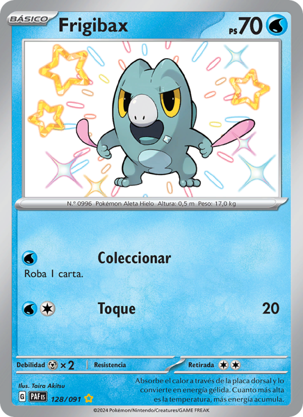 Frigibax 128 — Destinos de Paldea (Spanish Pokémon TCG card)