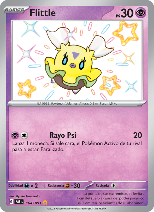 Flittle 164 — Destinos de Paldea (Spanish Pokémon TCG card)