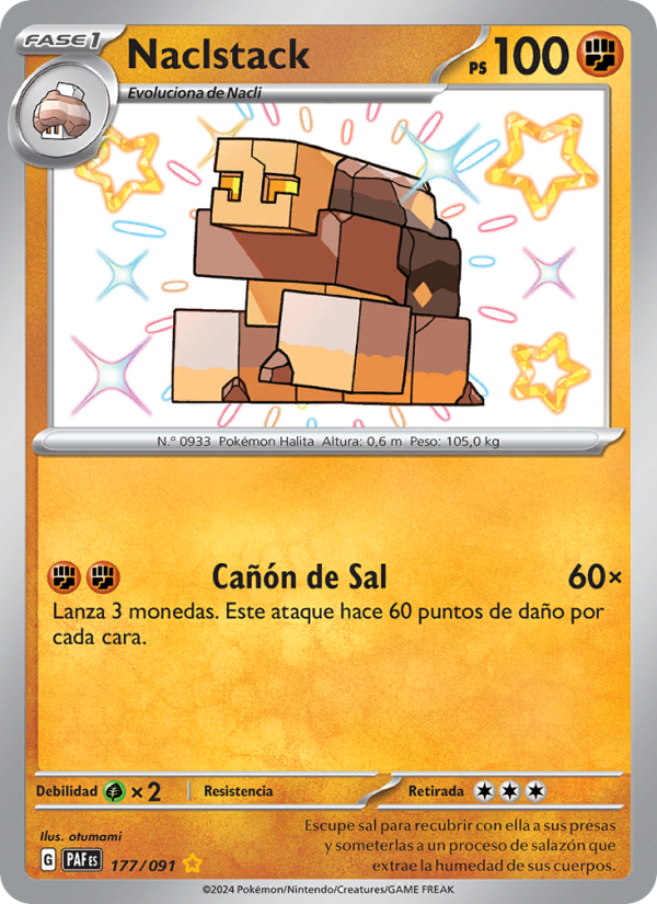 Naclstack 177 — Destinos de Paldea (Spanish Pokémon TCG card)