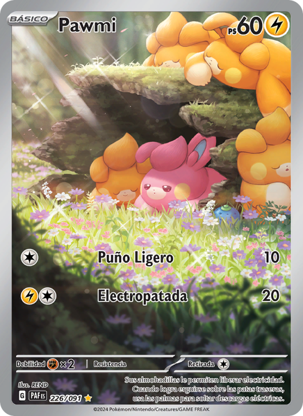 Pawmi 226 — Destinos de Paldea (Spanish Pokémon TCG card)