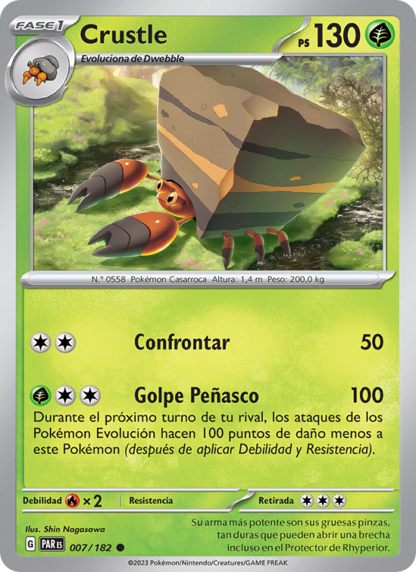 Crustle 007 — Brecha Paradójica (Spanish Pokémon TCG card)