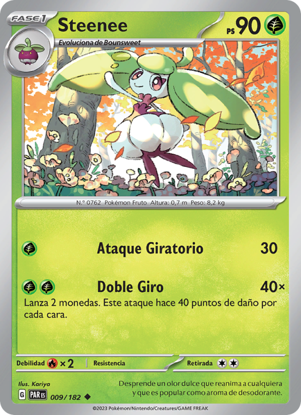 Steenee 009 — Brecha Paradójica (Spanish Pokémon TCG card)