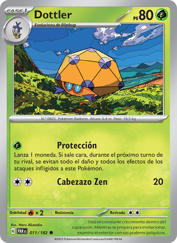 Dottler 011 — Brecha Paradójica (Spanish Pokémon TCG card)